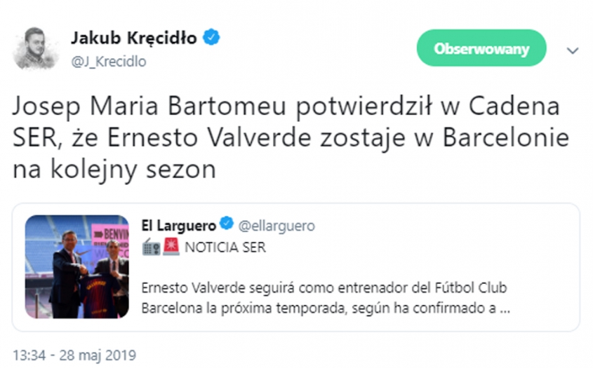 JEST DECYZJA W SPRAWIE VALVERDE!